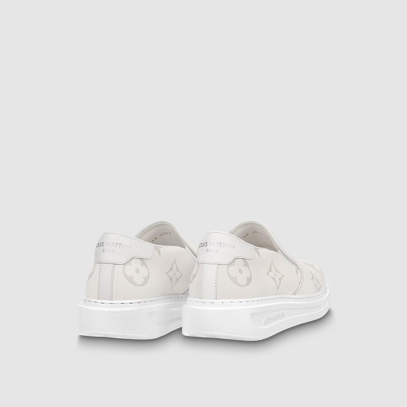 Giày Louis Vuitton Beverly Hills Slip On Nam Trắng